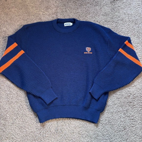 EUC Vintage Chicago Bears Sweater by Brandon Made in USA size Large - Picture 1 of 9